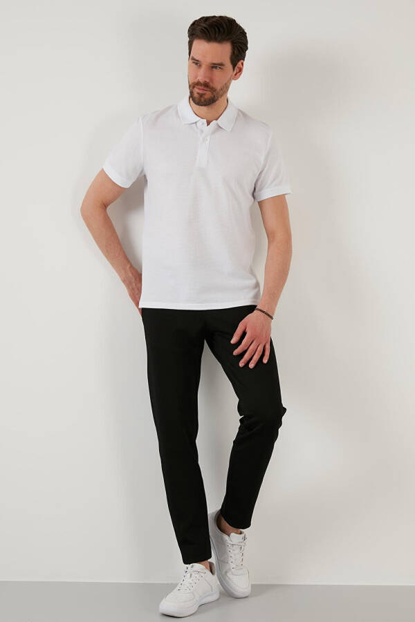 Beyaz Regular Fit Pamuklu Düğmeli Polo Tişört 5902326-Beyaz - 9