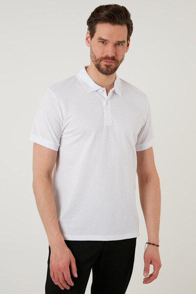 Beyaz Regular Fit Pamuklu Düğmeli Polo Tişört 5902326-Beyaz - 13