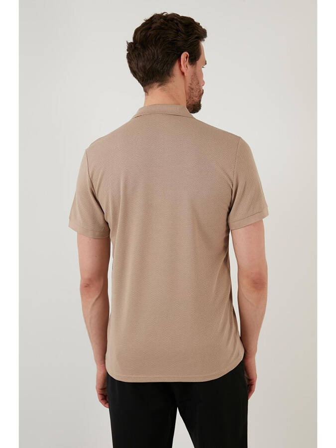 Kahverengi Regular Fit Pamuklu Düğmeli Polo Tişört 5902326-Kahverengi - 5