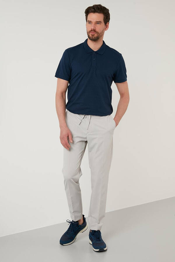 İndigo Regular Fit Pamuklu Düğmeli Polo Tişört 5902326-İndigo - 10