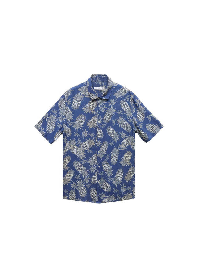 Regular fit pineapple printed shirt - 15