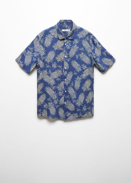 Regular fit pineapple printed shirt - 16