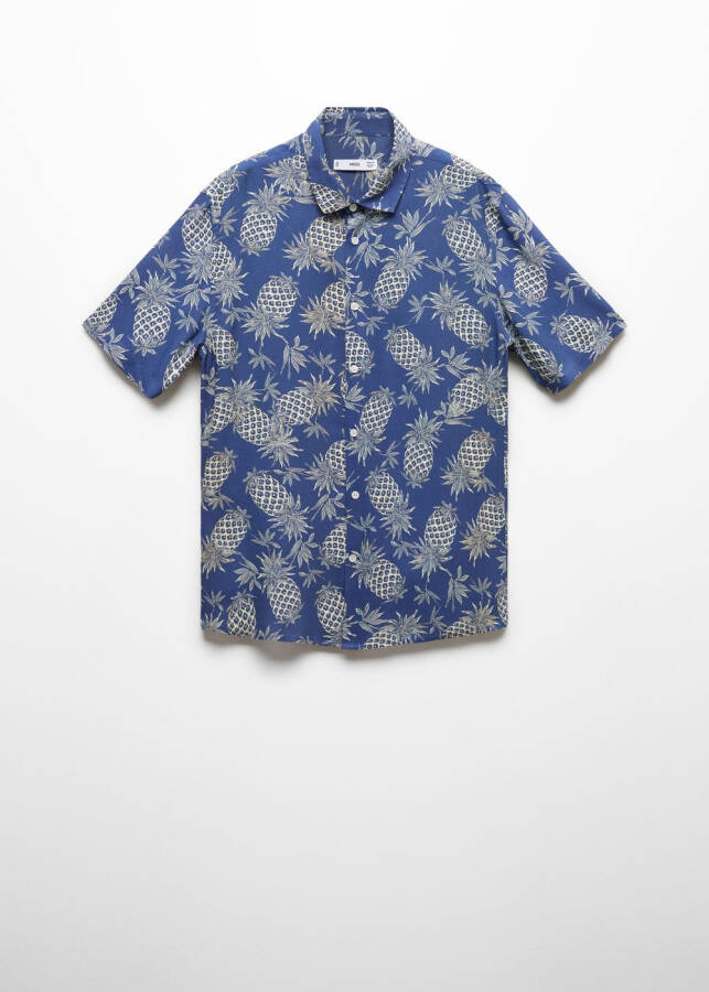 Regular fit pineapple printed shirt - 16