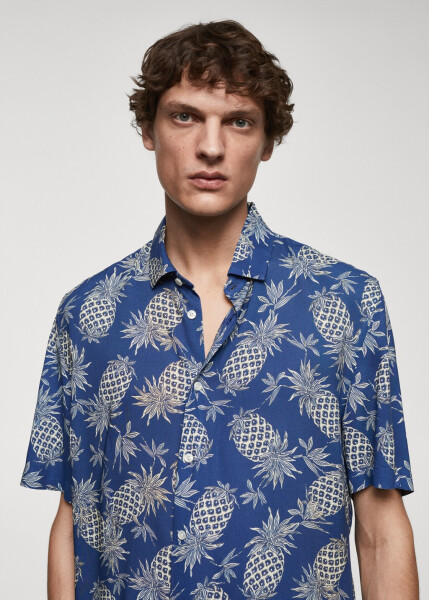 Regular fit pineapple printed shirt - 13