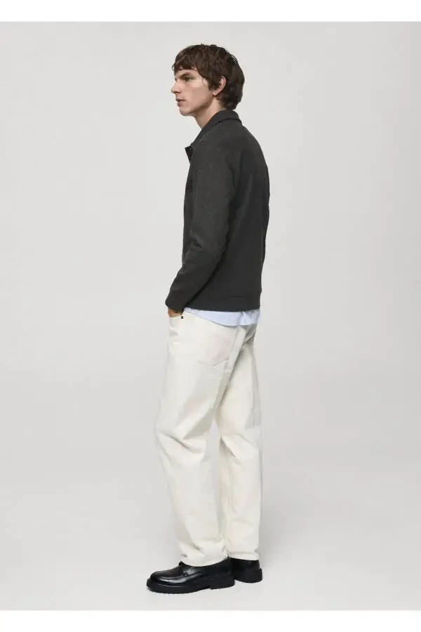 Regular fit pique polo sweatshirt - 6