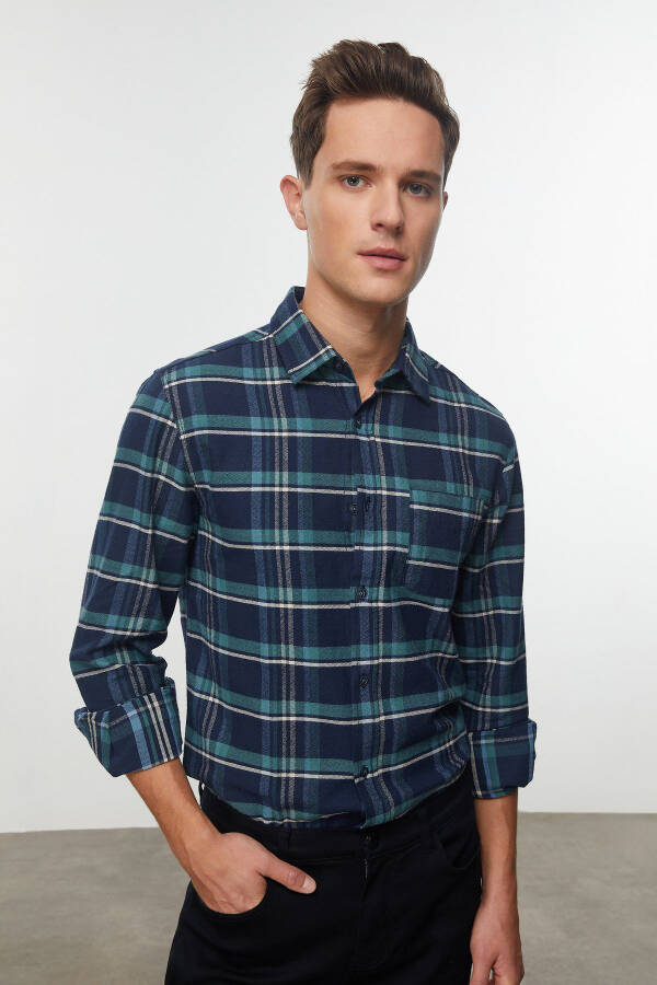 Regular Fit Plaid Shirt - 9