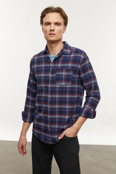 Regular Fit Plaid Shirt - 11