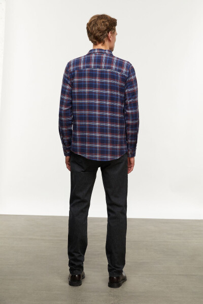 Regular Fit Plaid Shirt - 14