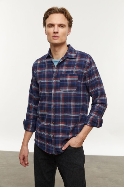 Regular Fit Plaid Shirt - 3