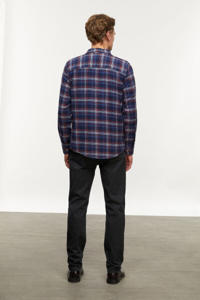 Regular Fit Plaid Shirt - 6