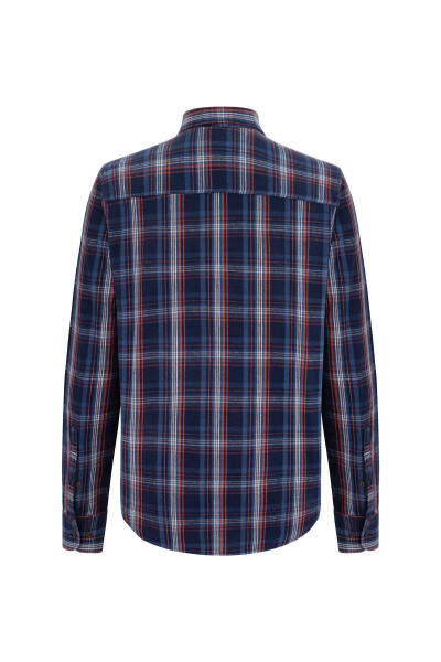 Regular Fit Plaid Shirt - 8