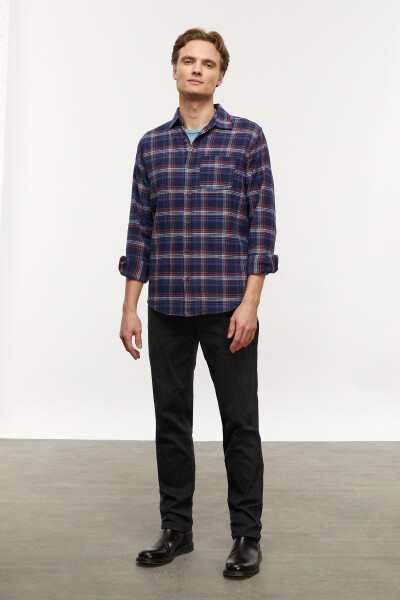 Regular Fit Plaid Shirt - 21