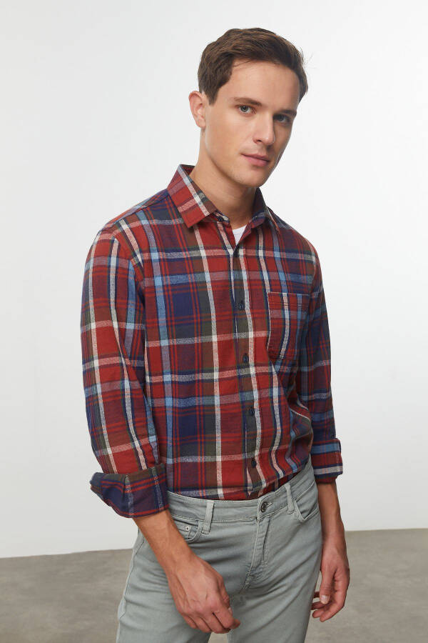 Regular Fit Plaid Shirt - 9