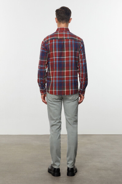 Regular Fit Plaid Shirt - 10