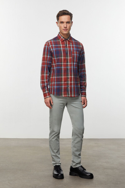 Regular Fit Plaid Shirt - 2