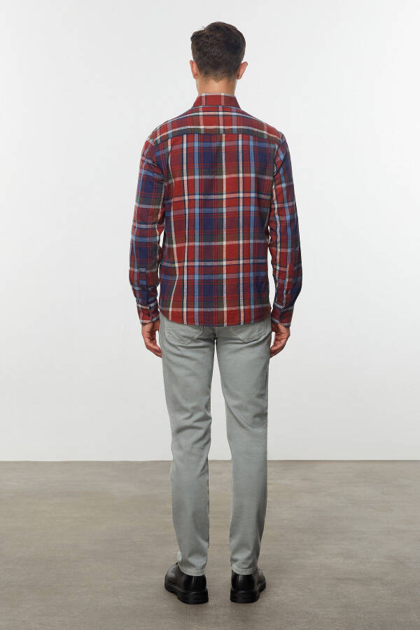 Regular Fit Plaid Shirt - 4