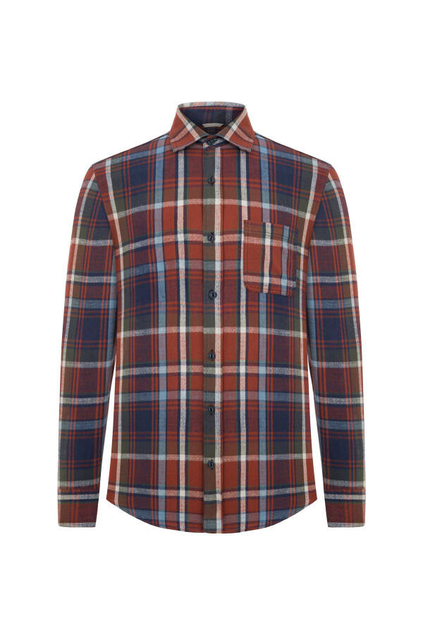 Regular Fit Plaid Shirt - 5