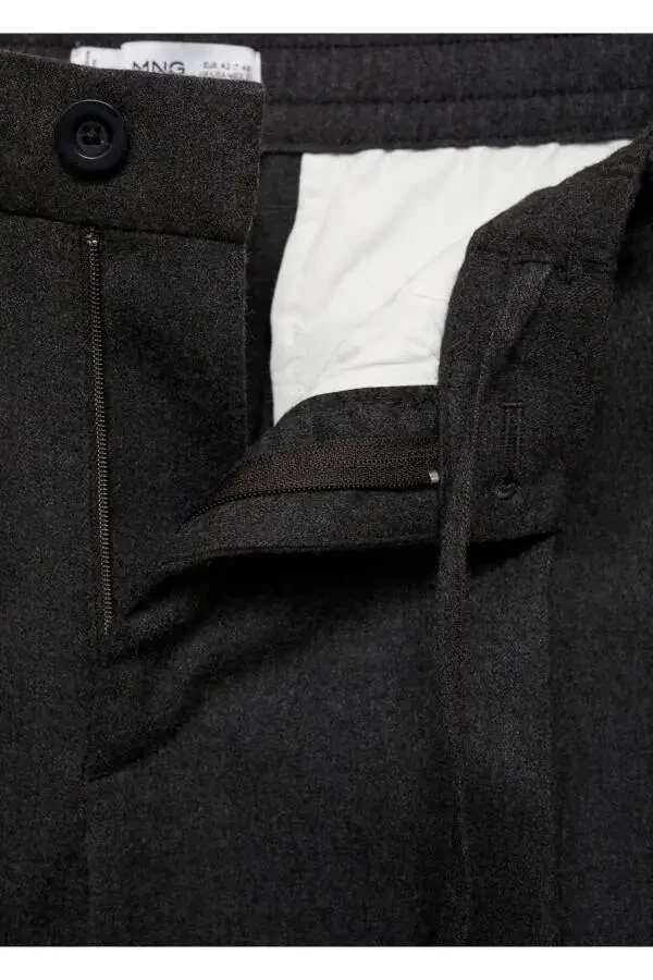 Regular Fit Pleated Drawstring Pants - 6