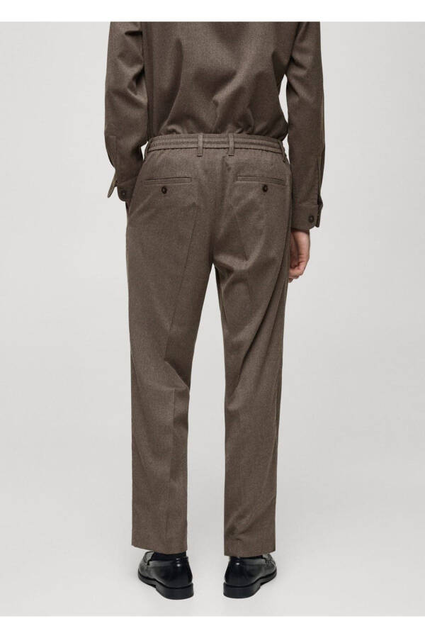 Regular Fit Pleated Pants - 4