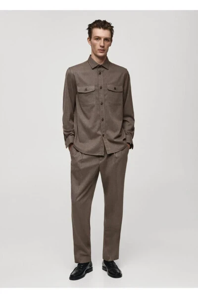 Regular Fit Pleated Pants - 2