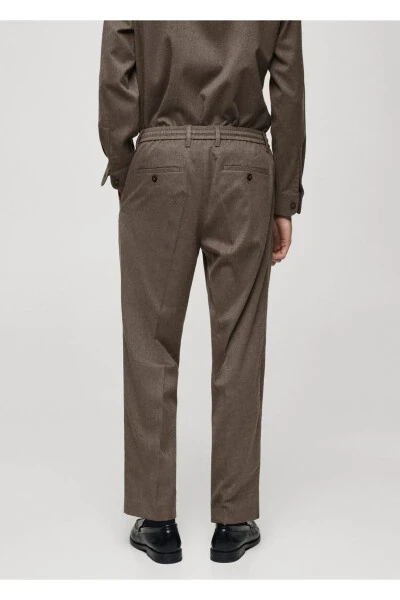 Regular Fit Pleated Pants - 4