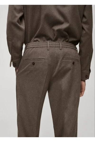 Regular Fit Pleated Pants - 7