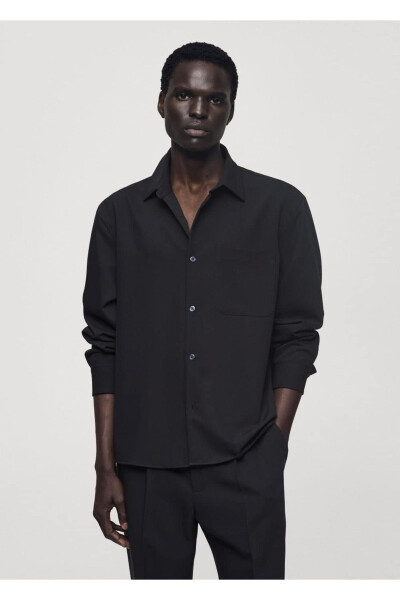 Regular Fit Pocket Shirt - MANGO MAN