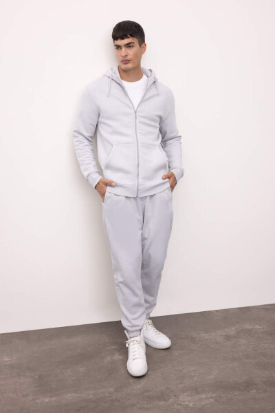 Regular Fit Pocket Sweatpants Light Grey - 1