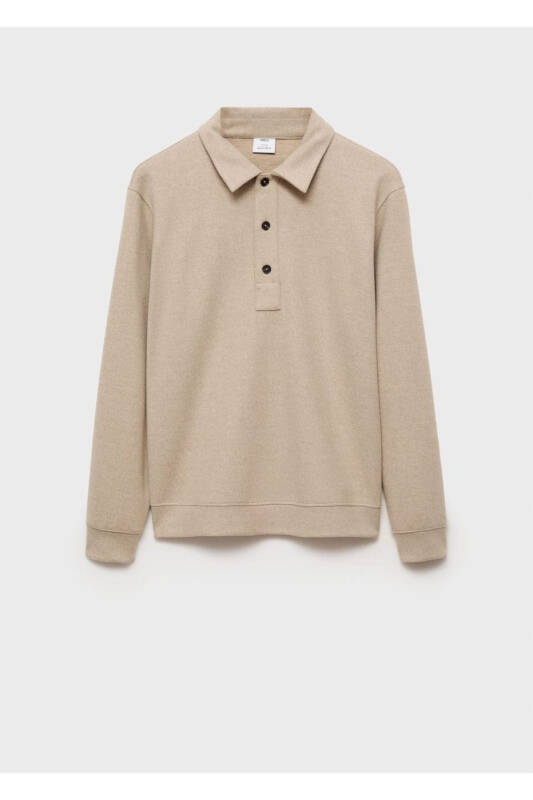 Regular Fit Polo Fabric Sweatshirt - 3