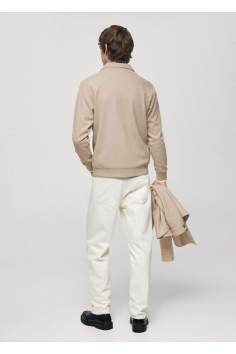 Regular Fit Polo Fabric Sweatshirt - 4