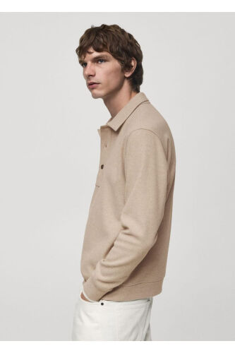 Regular Fit Polo Fabric Sweatshirt - 5