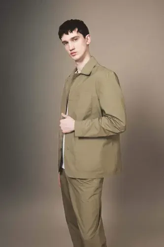 Regular Fit Polo Yaka Düğmeli Cepli Paraşüt Gömlek Ceket B6950AX24SP - 3