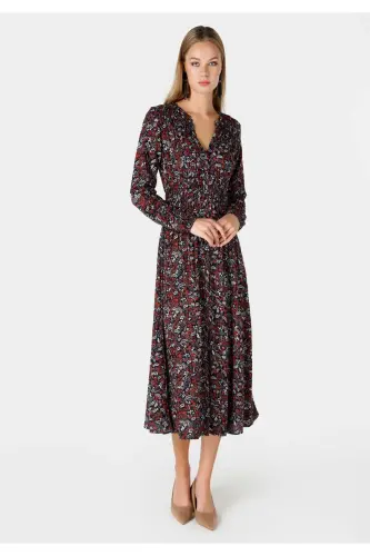 Regular fit, printed, colorful women's dress - 3