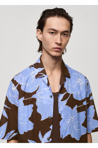 Regular Fit Printed Cotton Shirt - 6