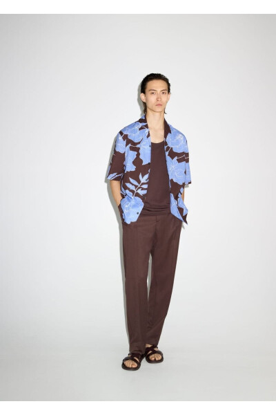 Regular Fit Printed Cotton Shirt - 8