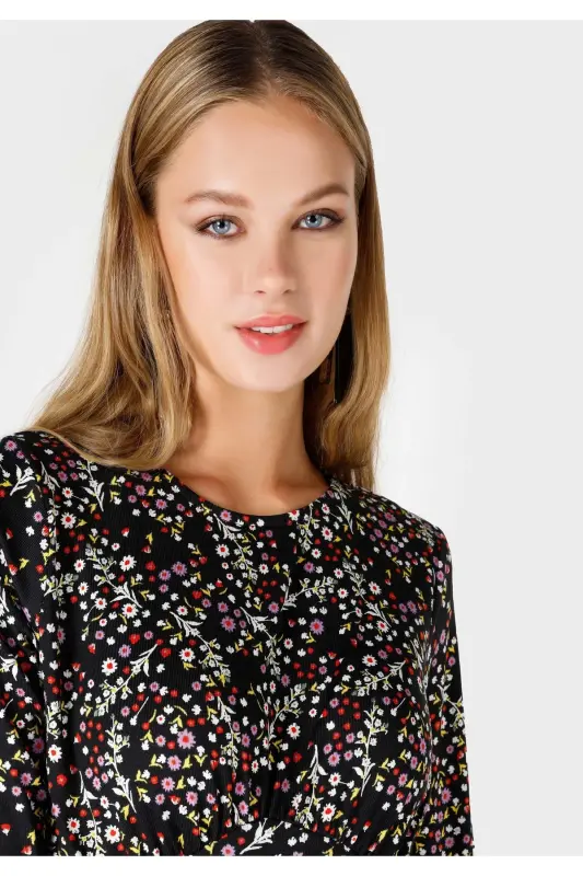 Regular fit, printed, multi-colored women's dress - 4