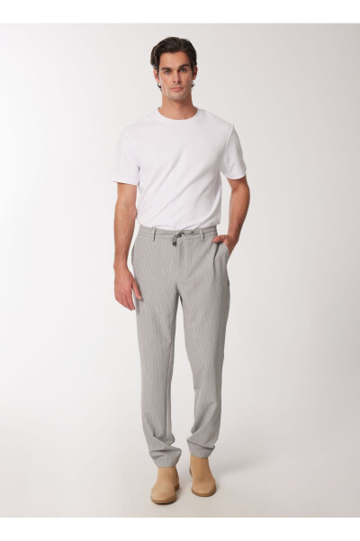 Regular Fit Regular Leg Gray Men's Chino Pants SPBF4SM-PNT5019 - 1