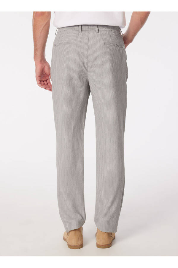 Regular Fit Regular Leg Gray Men's Chino Pants SPBF4SM-PNT5019 - 6