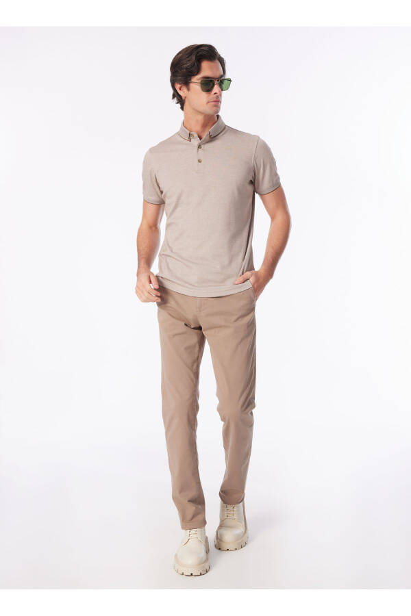 Regular Fit Regular Leg Visone Men's Chino Pants SPBF4SM-PNT5018 - 7