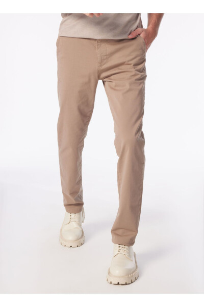 Regular Fit Regular Leg Visone Men's Chino Pants SPBF4SM-PNT5018 - 8