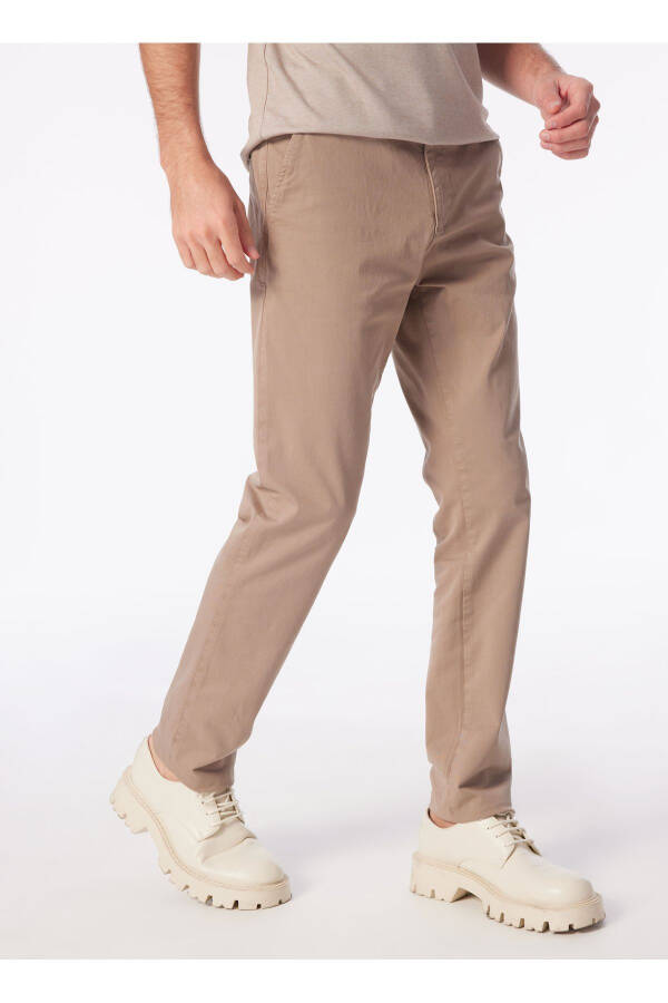 Regular Fit Regular Leg Visone Men's Chino Pants SPBF4SM-PNT5018 - 10