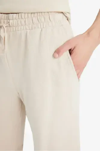 Regular Fit Regular Waist Straight Leg Bermuda Shorts-Sand - 6