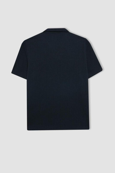 Regular Fit Short Sleeve Polo Shirt Navy - 9