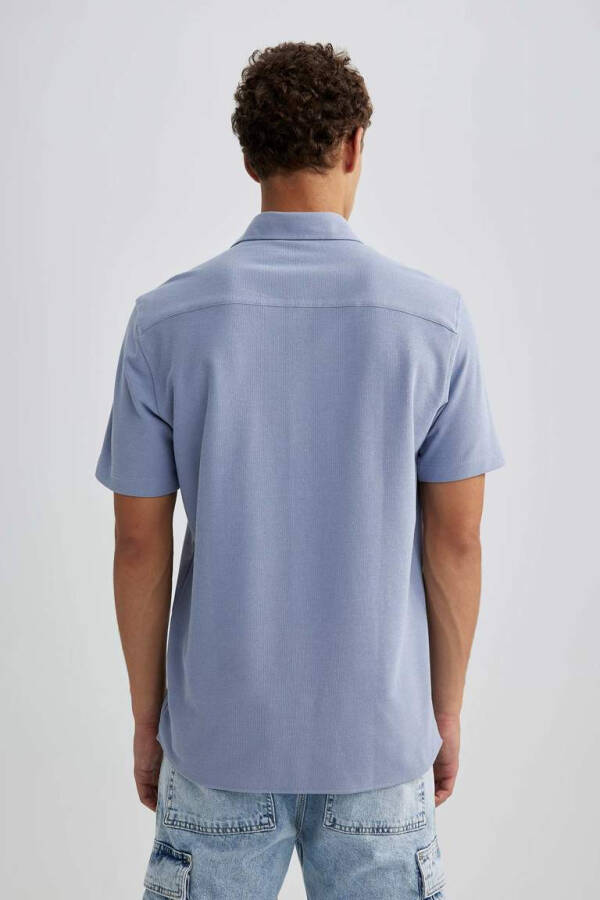 Regular Fit Short Sleeve Shirt Light Blue - 6