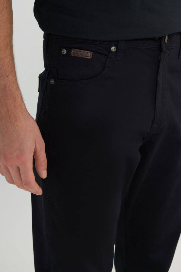 Regular Fit Straight Leg Black Texas Pants - 5