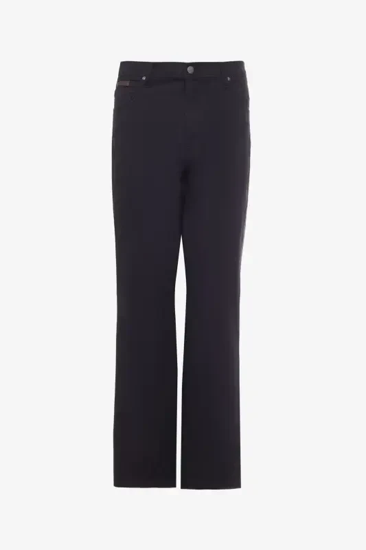 Regular Fit Straight Leg Black Texas Pants - 6