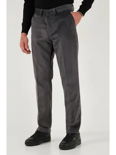 Gri Normal Bel Regular Fit Düz Paça Erkek Kadife Pantolon 645merlın-Gri - LC WAIKIKI (1)