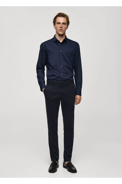 Regular fit stretch cotton shirt - 2