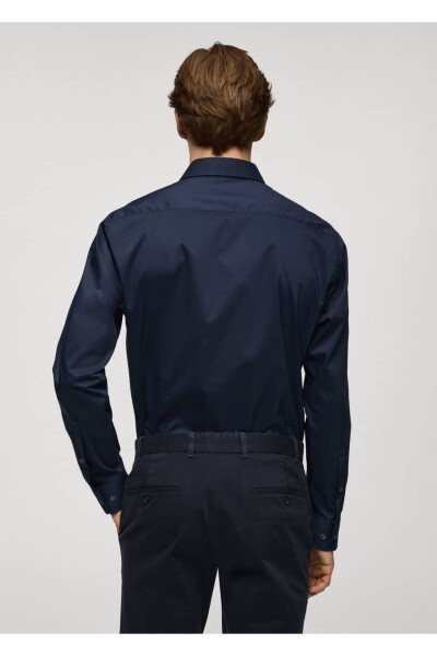 Regular fit stretch cotton shirt - 4