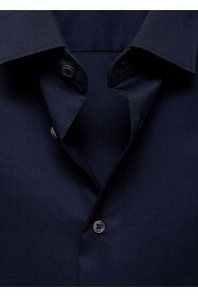 Regular fit stretch cotton shirt - 7